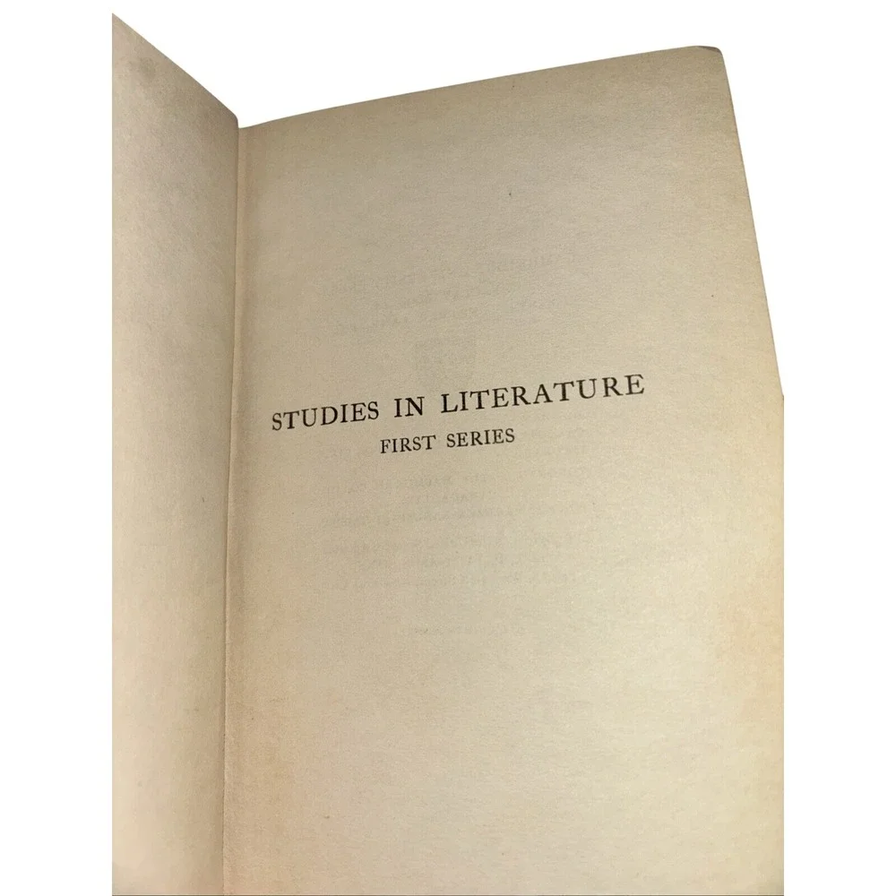 Studies in Literature, First Series (Sir Arthur Quiller-Couch - 1923‎